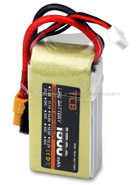 11.1V 3S 1500mAh锂电池XT60插头25C 遥控模型飞机 直升机 无人机