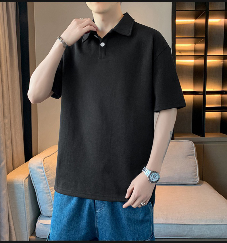 啄木鸟服饰夏季短袖polo衫男士翻领T恤中年爸爸装运动上衣男装