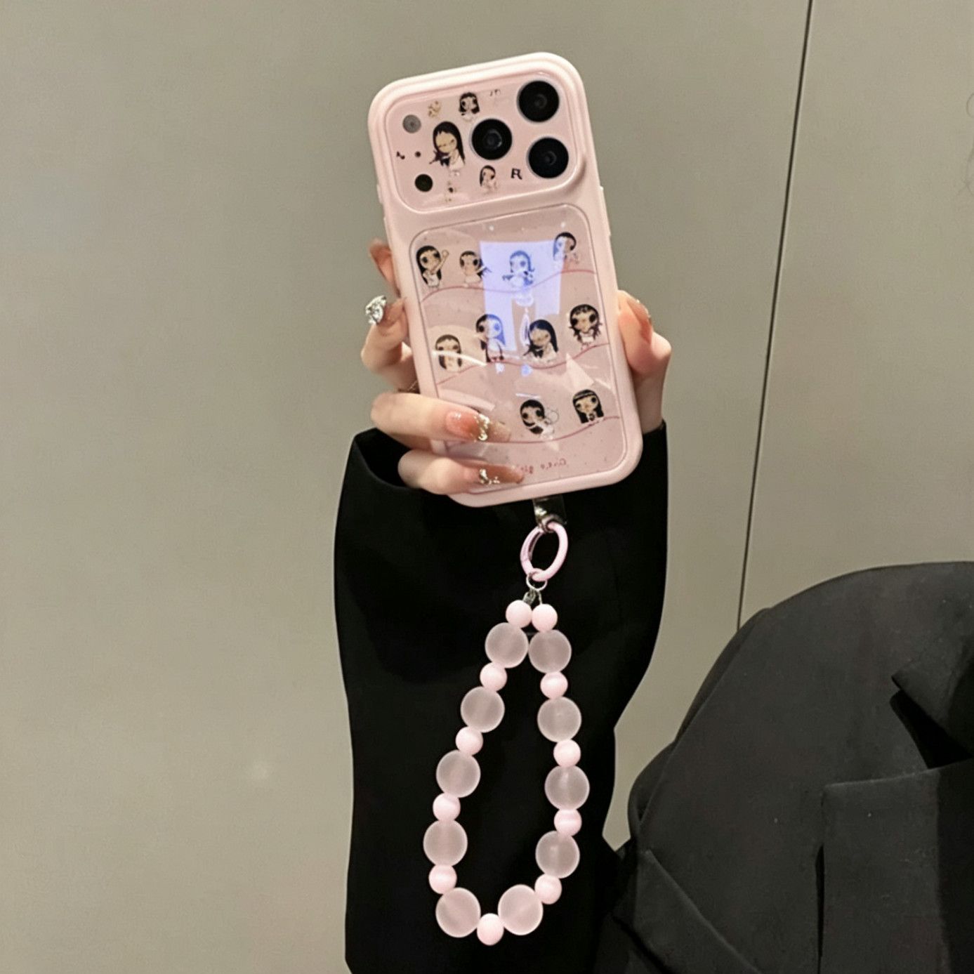粉底小拉琴波点小玉保护套