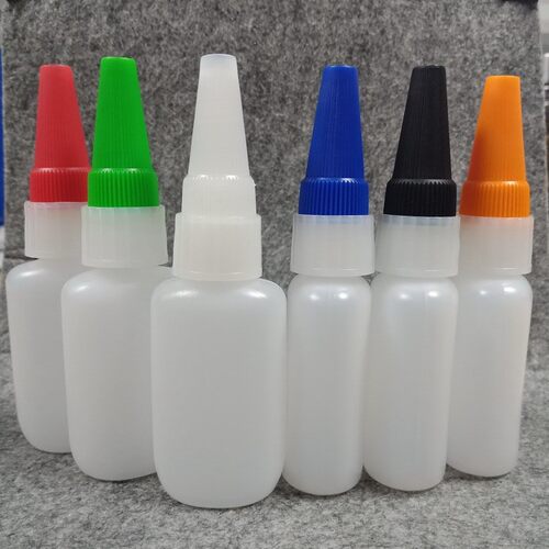 椭圆胶水塑料瓶20mlhdpe乐泰