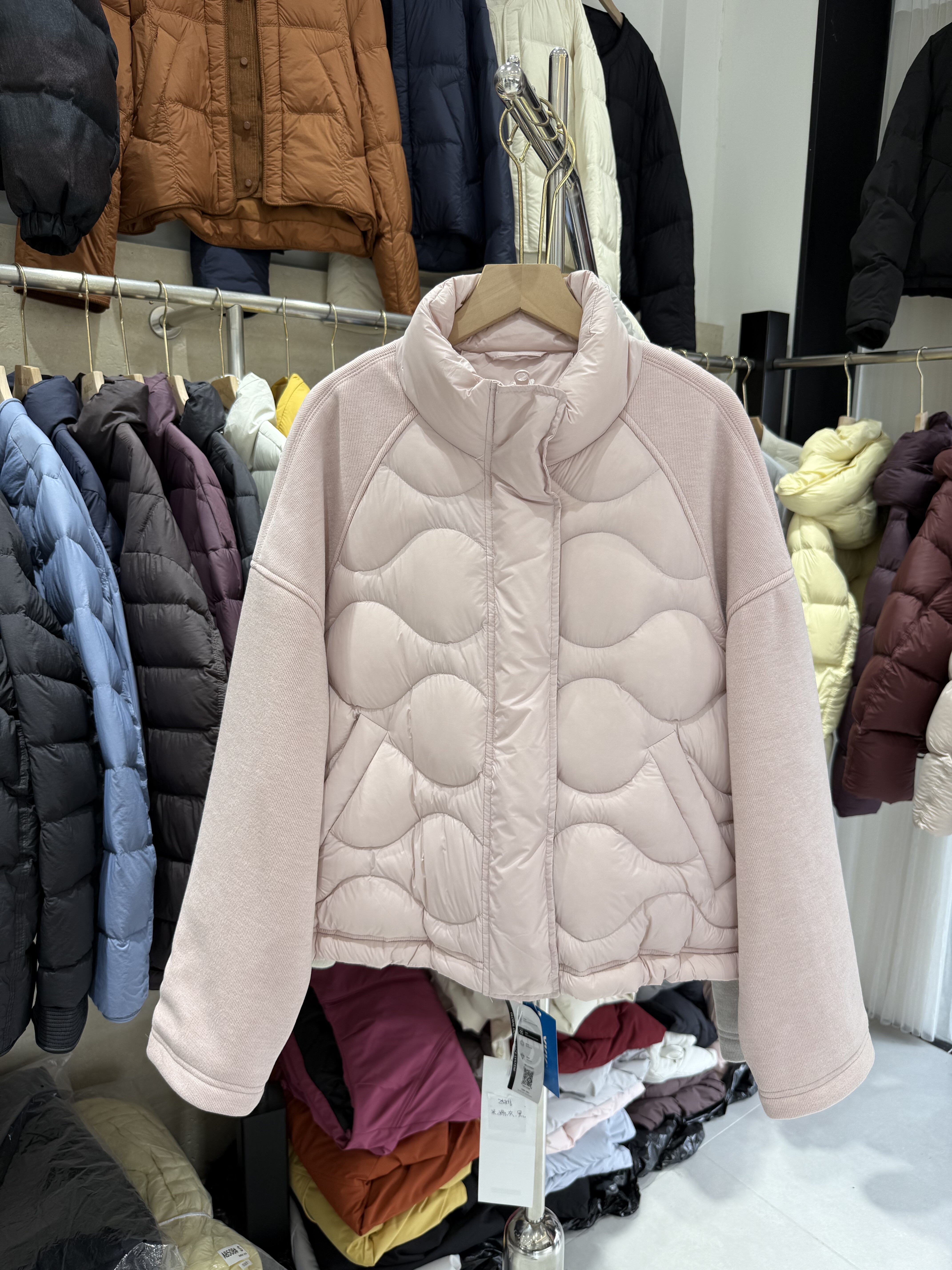 2025秋新款韩版宽松显瘦90白鸭绒羽绒服女设计感宽松慵懒风外套