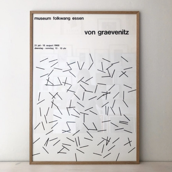 von graevenitz | 欧洲中古艺术画 短线条 抽象艺术 海报 装饰