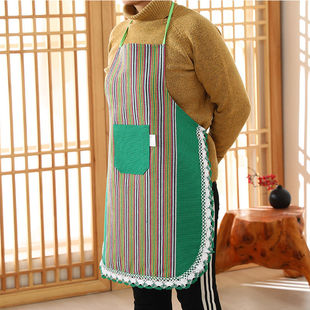 粗布围裙加厚防油防污围裙无袖防水围裙背带式成人通用均码围裙