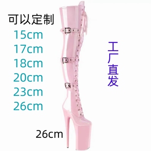 欧美国内外俱乐部跳舞鞋15/20/26cm钢管舞恨天高模特夜店高筒靴女