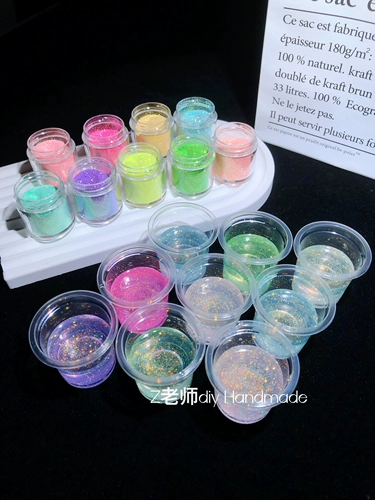 Z老师diy 0,1 Золотая алмазная порошка галактики алмазной порошок золотой капля выпадает подвеска