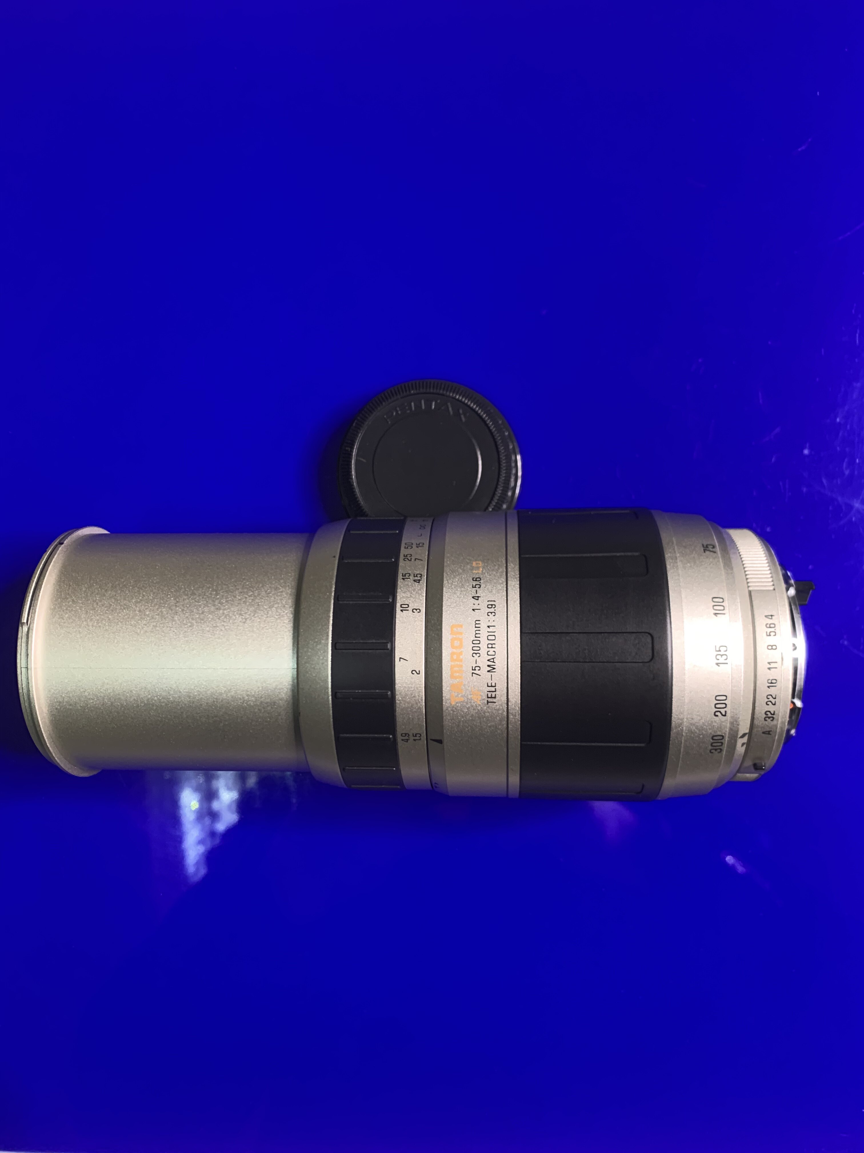 宾得PK腾龙75-300mm/4-5.6长焦自动镜头高端银头LD抗色散微距全幅