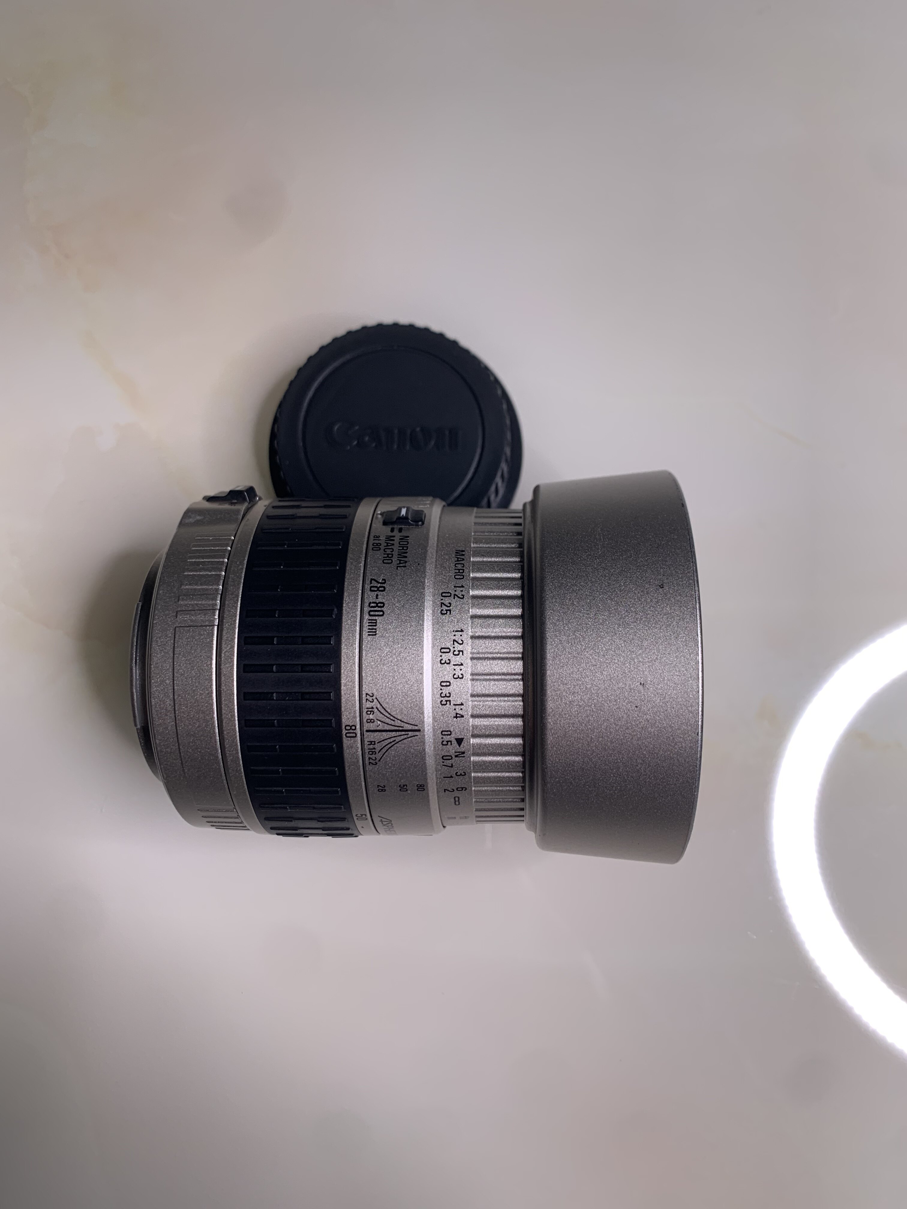 佳能EF适马28-80mm/3.5-5.6广角微距自动镜头专业1:2微距二代银头