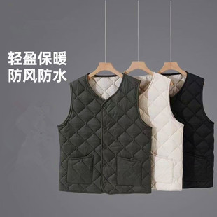 百搭内胆 马甲坎肩修身 2025新款 秋冬羽绒棉马夹男轻薄保暖背心短款