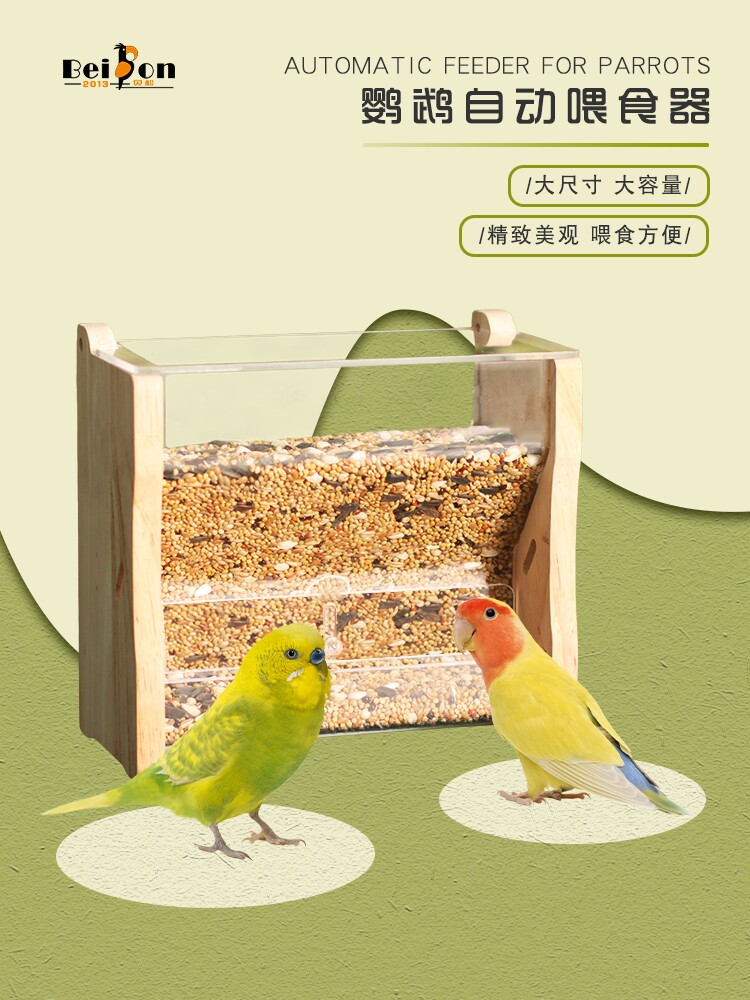鹦鹉鸟防撒防溅鸟食盆喂鸟食盆