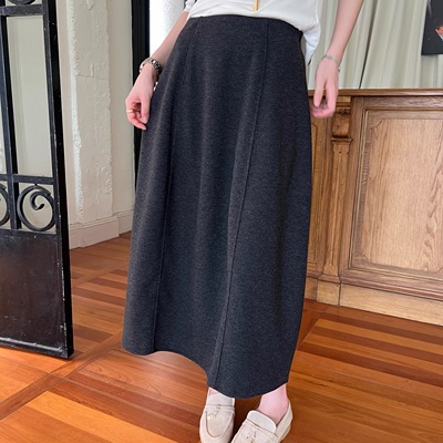 显瘦遮胯休闲半身长裙