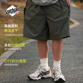 五分沙滩裤 PINSKTBS 宽松速干口袋工装 户外运动短裤 男 2025新款