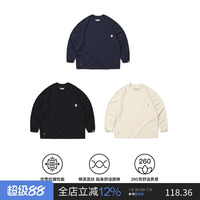 PINSKTBS空氣層定番長袖T恤男