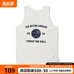 POBA PINSKTBS OARISM 篮球系列宽松篮球汗背心男 TANKTOP