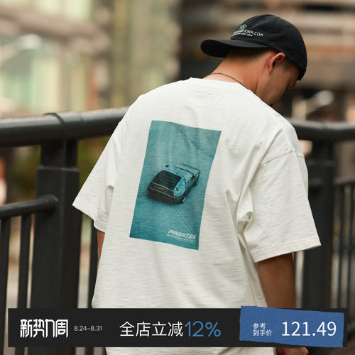 PINSKTBS赛车主题印花T恤