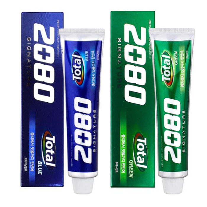 韩国正品爱敬2080牙膏去牙渍防蛀固齿清爽型口气清新冰薄荷苹果橙