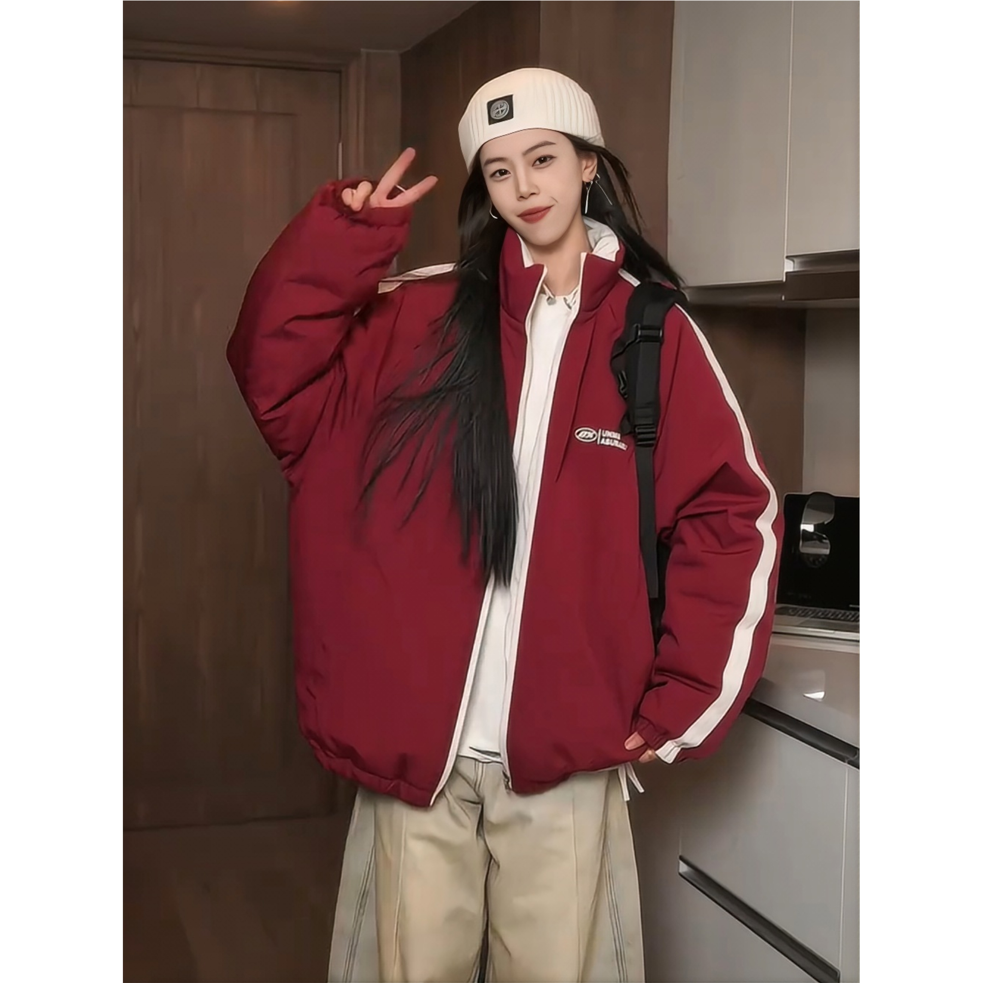 抖音爆款！两面穿夹克外套