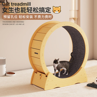 宠物清仓滚轮静音运动健身大型玩具 猫咪宠物猫跑步机跑步特价