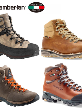 5折进口意大利Zamberlan赞贝拉户外男高端中帮徒步鞋骑士靴马丁靴