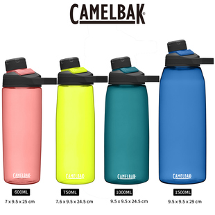 6折美国Camelbak驼峰户外600ML手提1L运动水瓶1.5L水壶Chute 新款