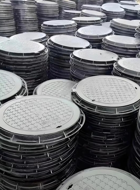 球墨铸铁井盖圆形700重型D400下水道窨井沙井阴井雨污水井盖方形