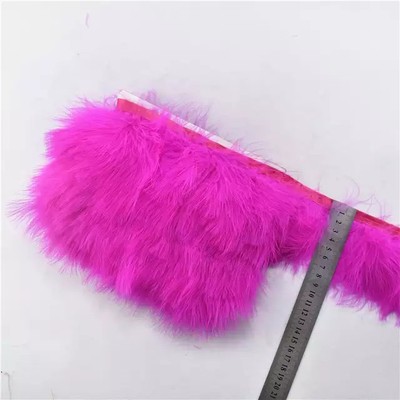 血管绒布边diy绒布花边火鸡毛