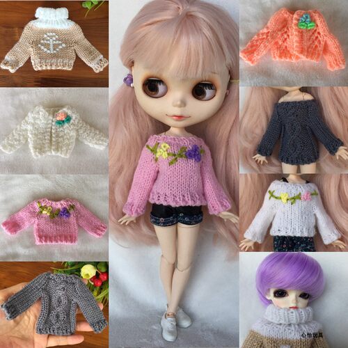 licca玩具娃娃azone衣服人偶毛衣