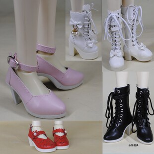 60厘米换装心怡娃娃鞋子 3分bjd玩偶doll人偶单鞋 6.7CM脚高跟鞋