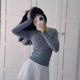 瑜伽服T恤女速干圓領打底衫 同款 長袖 修身 秋季 新款