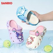 女童包头凉拖婴幼儿室内家居防滑宝宝洞洞鞋 三丽鸥库洛米拖鞋 夏季