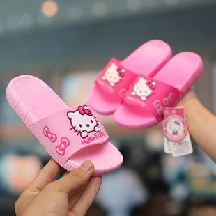 可爱Hellokitty儿童拖女鞋夏季居家室内防滑洗澡宝宝外穿沙滩鞋软