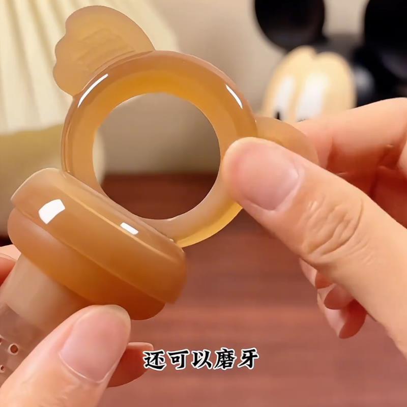 婴儿咬咬乐水果辅食器全硅胶儿童食品级宝宝喂养辅食果蔬安抚奶嘴