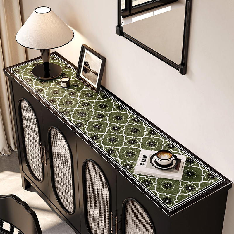 餐边柜桌垫高级感防尘垫免洗防水防油台面保护垫电视柜鞋柜防脏垫