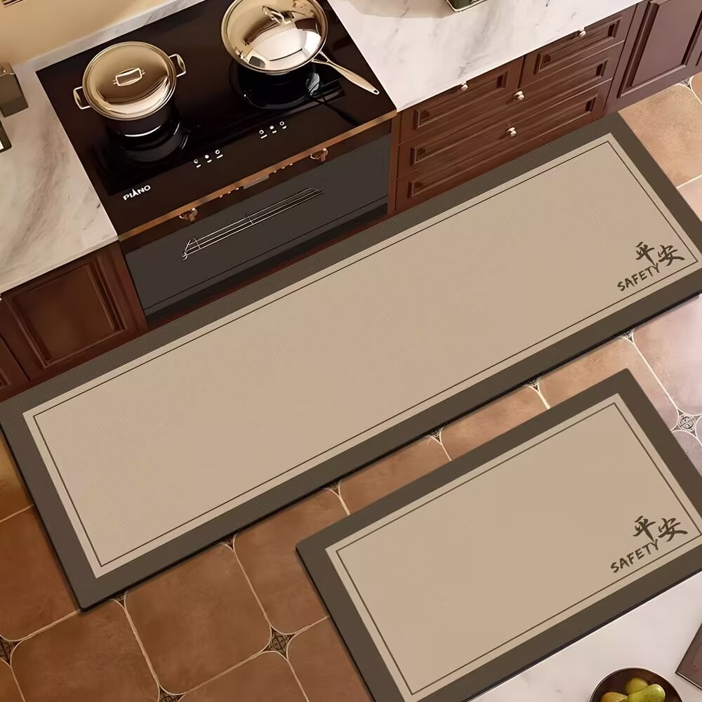 纯色中式厨房地垫硅藻泥玄关门垫浴室地垫家用卫生间速干脚垫