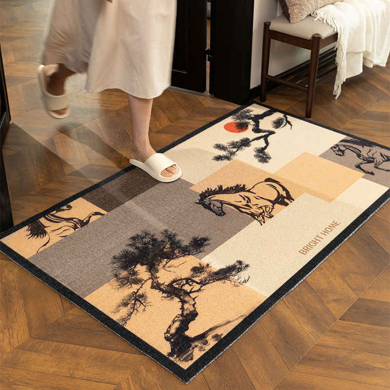 中古风入户门垫刮泥蹭土可裁剪丝圈地垫耐磨耐脏易打理家用防滑垫,女士内衣/男士内衣/家居服,晨袍,淘宝优惠券,粉丝福利购,淘宝优惠卷