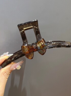 美拉德醋酸蝴蝶结大号鲨鱼夹