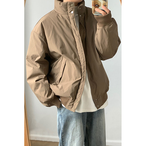 哈林顿立领休闲90白鸭绒羽绒服