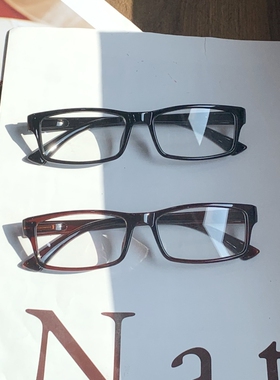 动漫二次元cosplay装饰眼镜可配近视素颜神器拍照道具酒红平光镜