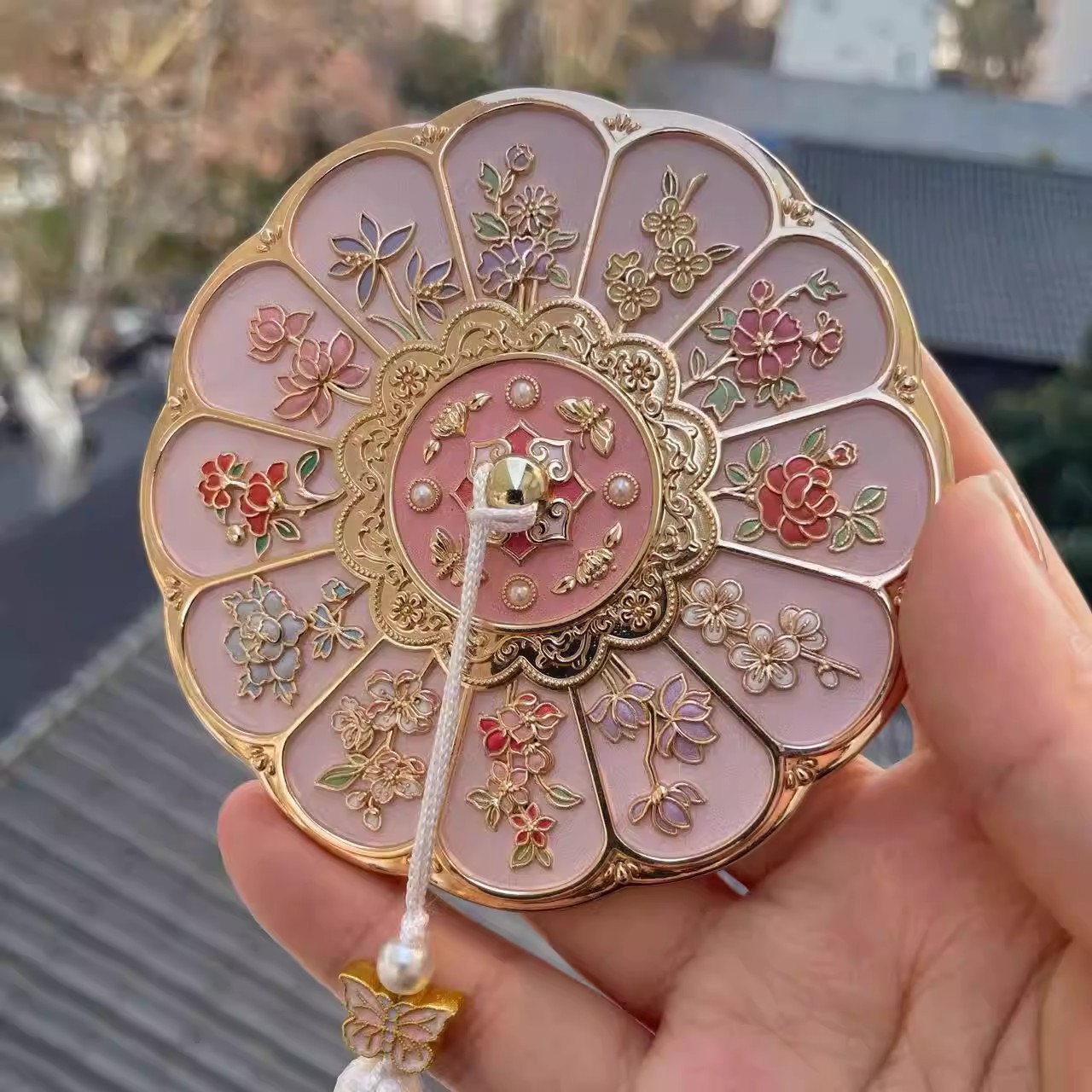 北京故宫十二花神镜子国博文创创意古风宫廷随身携带化妆镜送朋友