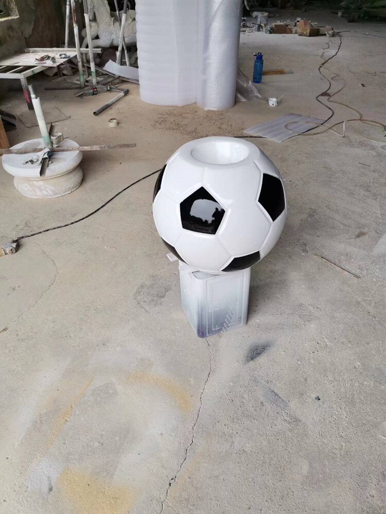 足球花盆玻璃钢种植型花器圆球形花钵室内外设计装饰创意雕塑摆件