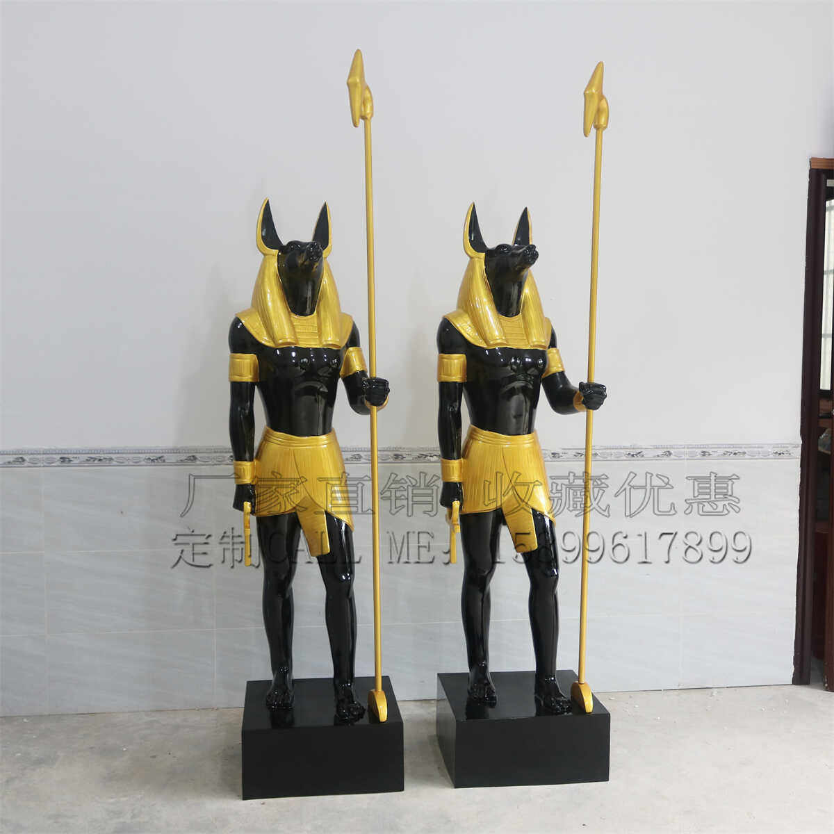 埃及法老神像阿努比斯雕像贝斯特雕塑猫神摆件酒店会所装饰工艺品