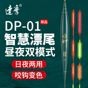 01夜光漂日夜两用电子漂高感应野钓鲫鲤综合 达摩浮漂咬钩变色DP