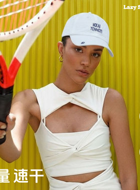lazysmash速干网球帽 网球鸭舌帽儿童网球帽 防晒帽防水透气