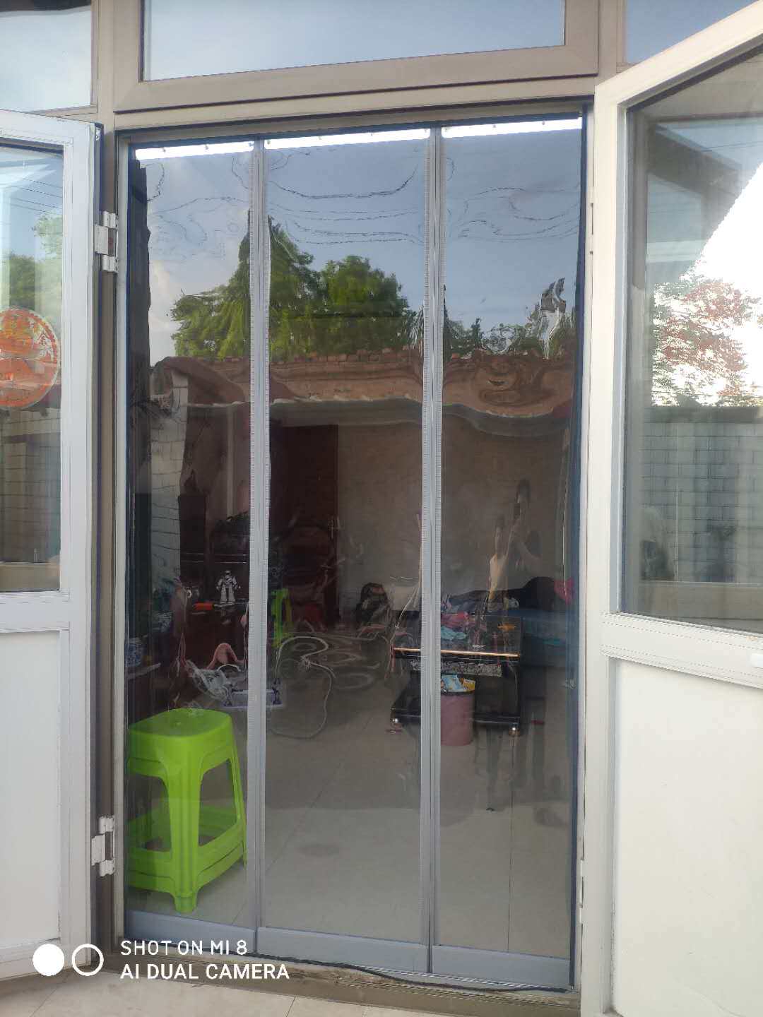 磁性自吸透明皮门帘自动闭合pvc塑料医院超市饭店防蝇防风防风尘