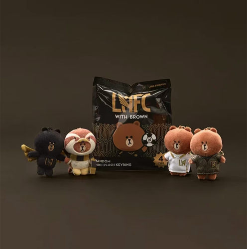 韩国代LINE FRIENDS x LAFC 系列可爱毛绒挂件盲袋随机可能重复