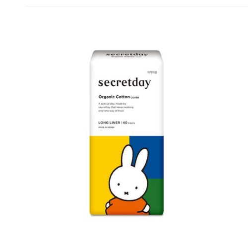 韩国代Secretday联名Miffy米菲有机纯棉无漂白护理垫女生卫生巾