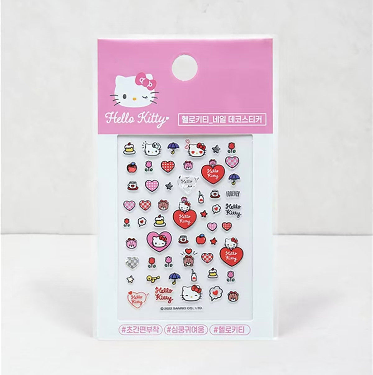 韩国代Daiso大创hello Kitty贴纸美甲贴指甲贴贴画可爱