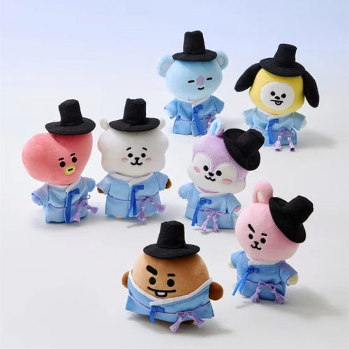 韩国代BT21韩服KOYA SHOOKY COOKY钥匙扣防弹少年团Line Friends