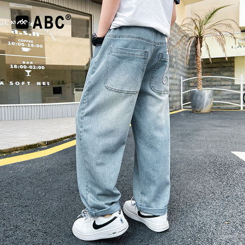 ABC男童夏季牛仔裤2025新