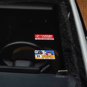 24小时全车监控汽移临时停挪车电话电号码 牌免粘静电吸附玻璃贴纸