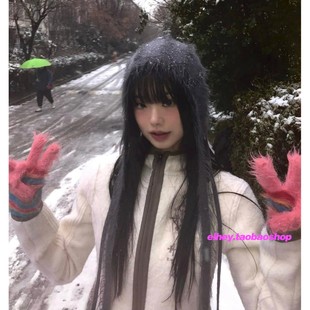 eihey诶嘿时尚 简约宽松休闲小众连帽拉链外套长裙半身裙两件套女